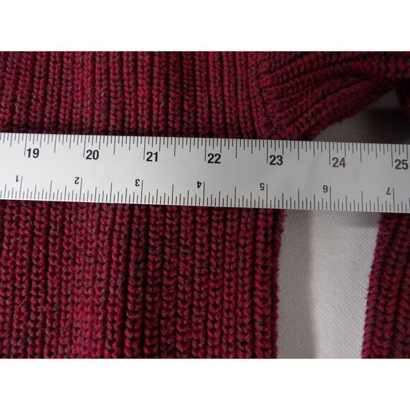 Red Head Mens Sweater XL Knit Heavy Red Cable Pullover Fishermen Grandpa - Picture 7 of 8